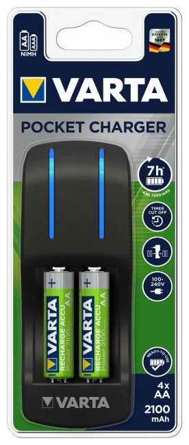 зарядное устройство AA/AAA VARTA Pocket Charger 2015 - фото №16