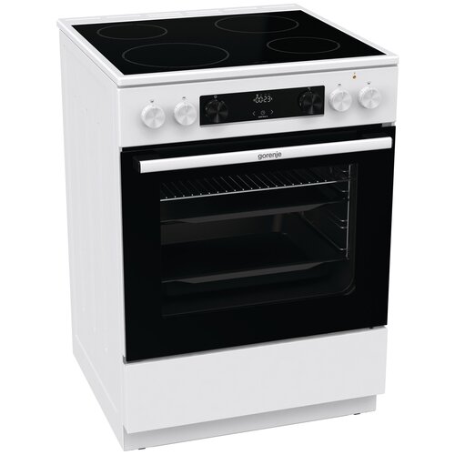 Плита Электрическая Gorenje GEC6C40WD белый стеклокерамика без крышки 5165100₽
