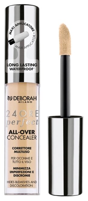 Корректор жидкий Deborah Milano 24 Ore Perfect All Over Concealer т.2.1 Светлый 5,5 г