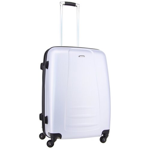 Чемодан Rion+ 418-3GRY, 78 л, размер L, серый чемодан rion 418 3blk 78 л размер l черный