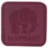 5003 Термоаппликация из замши Elephant 3,69*3,72см, 100% кожа (42 темно-коричневый) - изображение