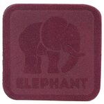 5003 Термоаппликация из замши Elephant 3,69*3,72см, 100% кожа (42 темно-коричневый) - изображение