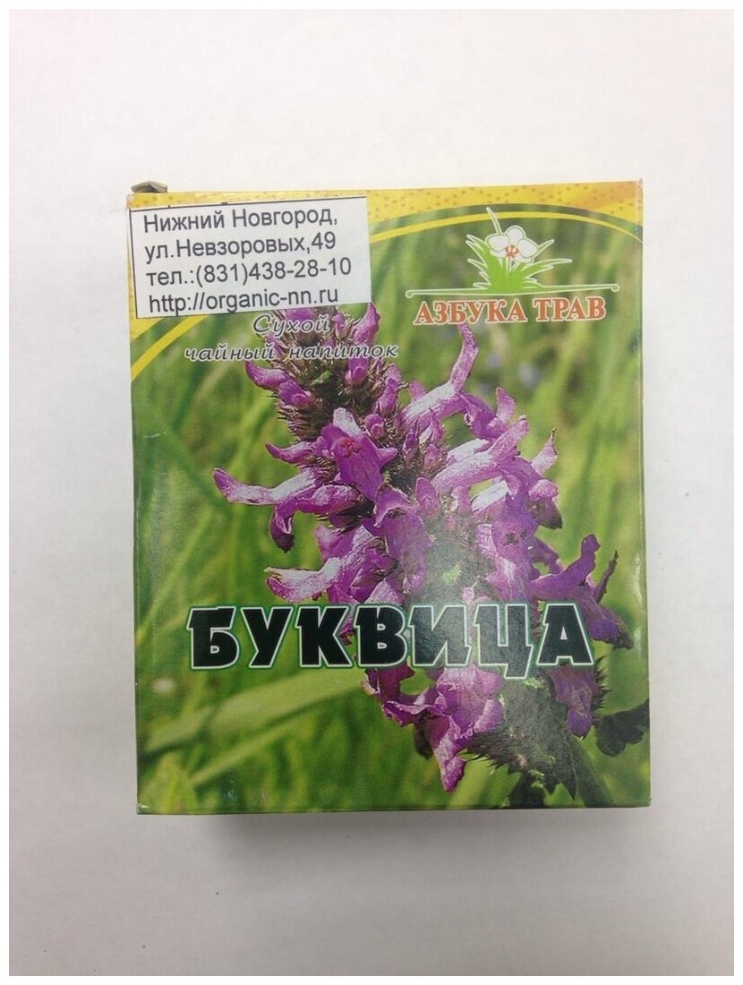 Буквица лекарственная, трава 1,5гр*20 фильтр-пакетов Азбука трав (Betonica officinalis L.)