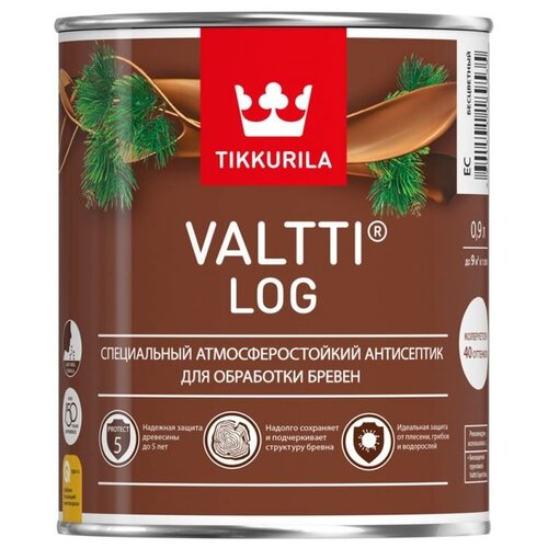 Лазурь для бревен TIKKURILA Valtti Log орегон 2,7 л.