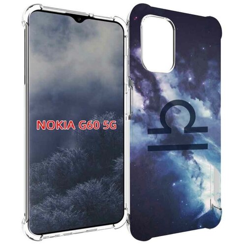 Чехол MyPads знак зодиака весы 5 для Nokia G60 5G задняя-панель-накладка-бампер