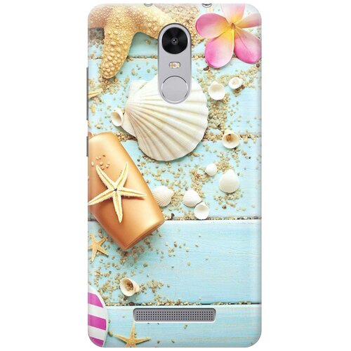 фото Re:pa накладка transparent для xiaomi redmi note 3 / note 3 pro с принтом "пляжный натюрморт"