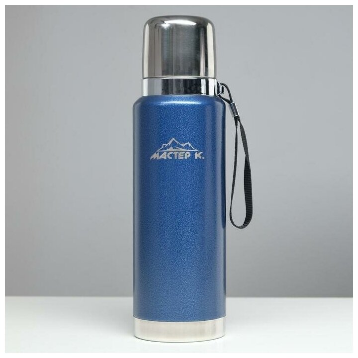 фото Термос "Мастер К", 0.8 л, сохраняет тепло 48 ч, синий 5427741