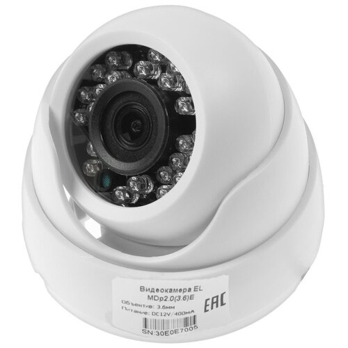 Видеокамера внутренняя EL MDp2036E AHD 21 Мп 1080 Р объектив 36 пластик 238000₽