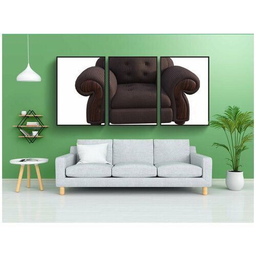 фото Набор модулных постеров для интерьера "негабаритный, стул, 3d" 60x90 см. в тубусе, без рамки lotsprints