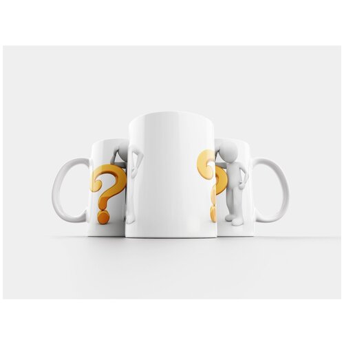 фото Кружка "вопросительный знак, вопрос, ответ" 320 мл lotsprints