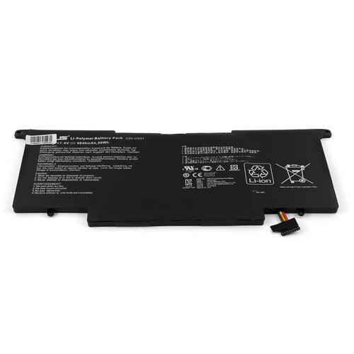 Аккумулятор для ноутбука Asus Zenbook UX31, UX31A, UX31E, UX31LA (11.1V, 6840mAh). PN: C22-UX31, C23-UX31 аккумулятор для ноутбука asus ux31 2s2p 7 4v 6840mah oem черная