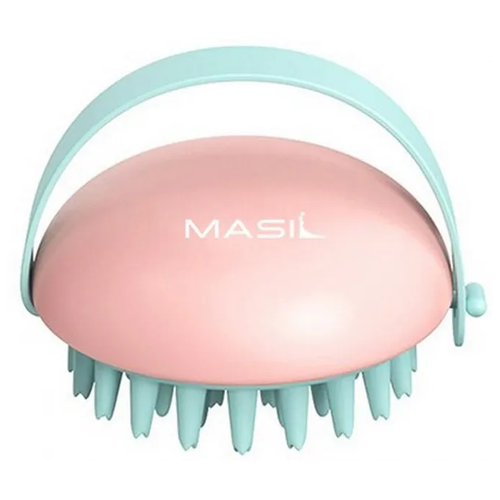 Купить Расслабляющая щетка-массажер для головы Masil Head Cleaning Massage Brush, 1 шт, зеленый/розовый