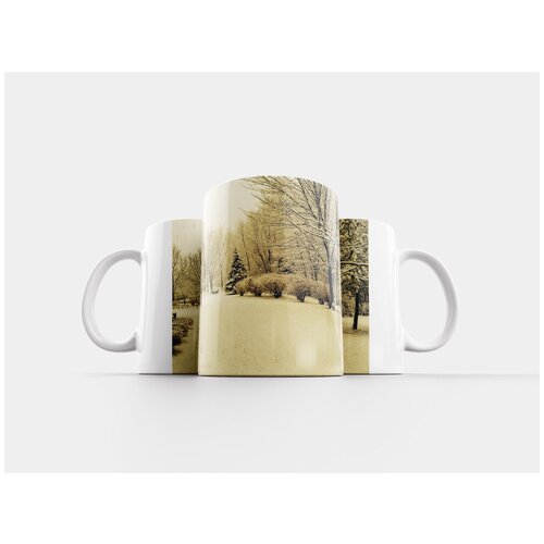 фото Кружка "снег, зима, деревья" 320 мл lotsprints