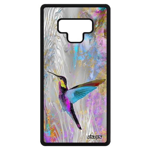 фото Защитный чехол на смартфон // galaxy note 9 // "колибри" природа стиль, utaupia, серебристый