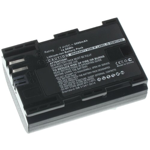 Аккумуляторная батарея iBatt 2000mAh для Canon EOS 60Da аккумулятор canon lp e6n