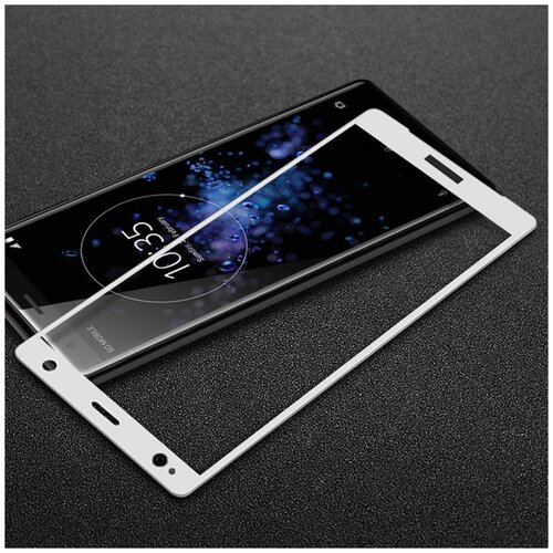 Защитное стекло 3D для Sony Xperia XZ2 (белый)