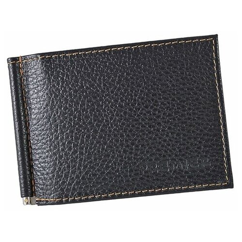 фото Зажим для купюр premier+urb из натуральной кожи, бумагодержатель, компактный кошелек, зажим для денег черный cro-m-53-21-10