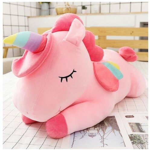 Мягкая игрушка единорог- мягкий единорог розовый - единорожка малышу