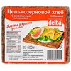 Delba Хлеб Фитнес с семенами льна, ржаная мука, цельнозерновой, в нарезке, 500 г - изображение