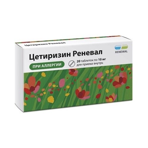 Цетиризин Реневал таб., 10 мг, 10 шт.