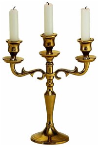 Фото Канделябр варрас под 3 свечи, золотой, 26 см, Boltze 1019023-boltze