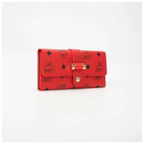 фото Кошелек на кнопке, цвет красный noname