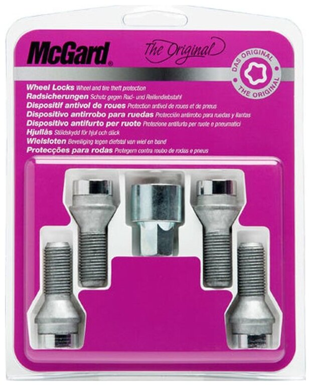 Болты-секретки McGard 27181SU M14x1.5 L29mm S17mm