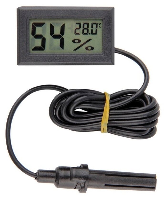 Термометр и гигрометр с выносным датчиком OEM LCD