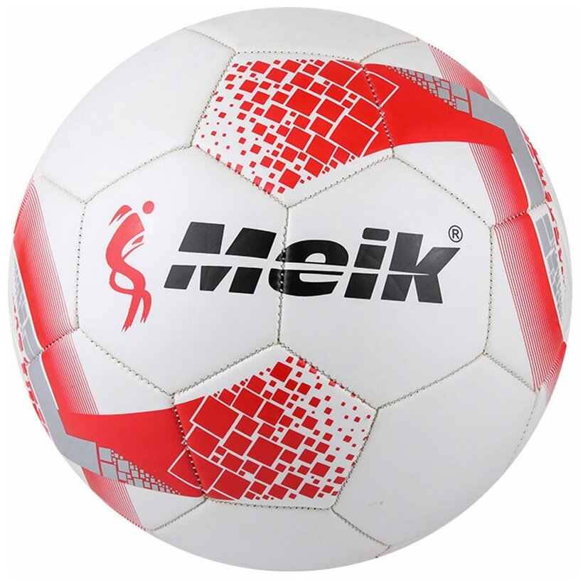 B31236 Мяч футбольный "Meik-081-33" 2-слоя TPU+PVC 2.7 400-410 гр машинная сшивка