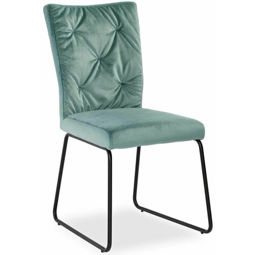 Стул DE Pranzo MADDALENA Велюр Черный (NE)/Бирюзовый (VR44)