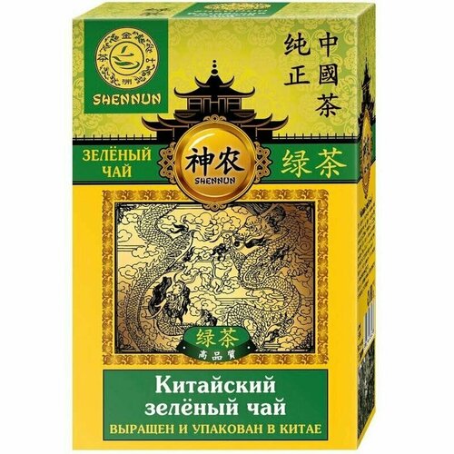 Shennun Чай листовой Зеленый, прямой, 100 г