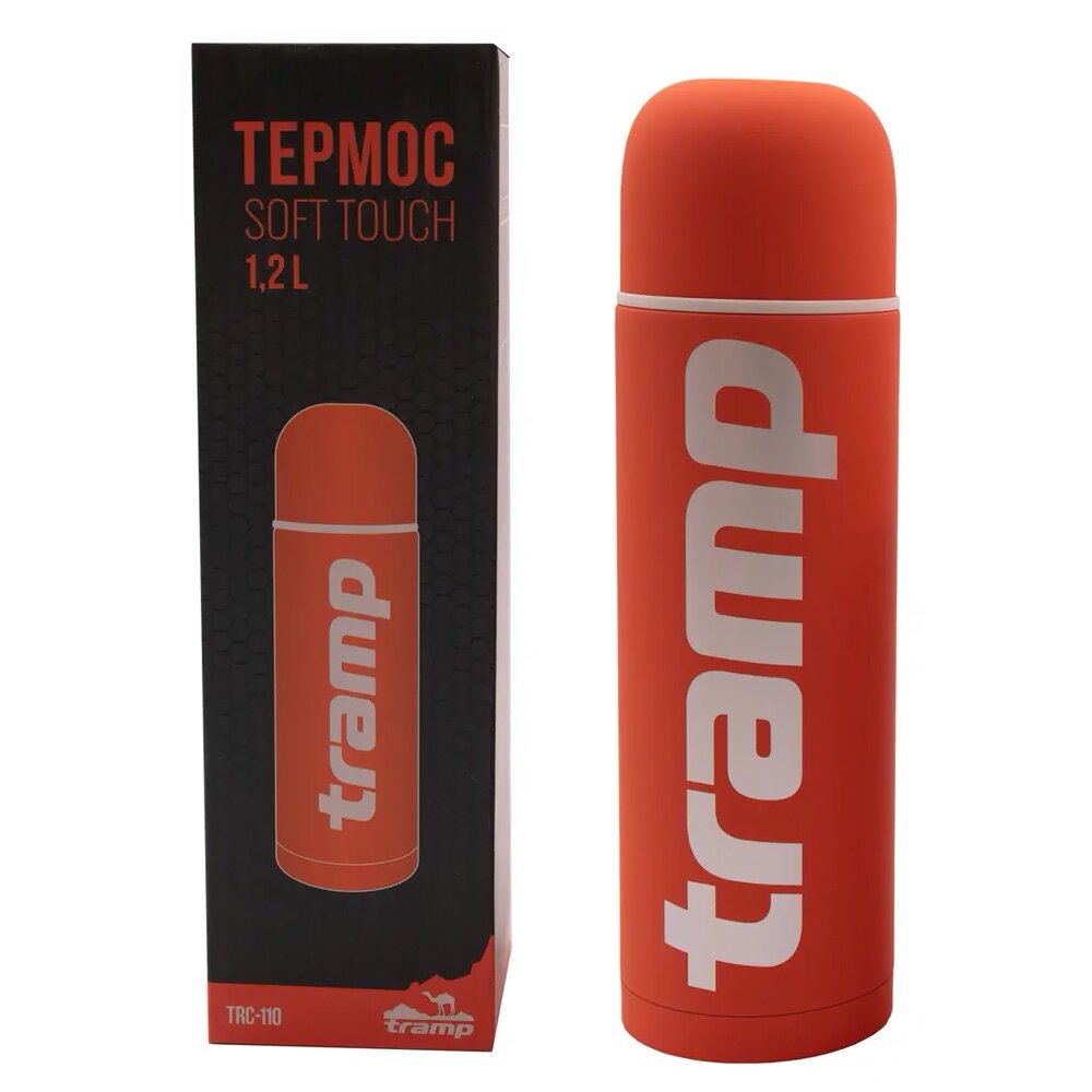 Tramp Термос Soft Touch 1.2 л, TRC-110, оранжевый - фотография № 5