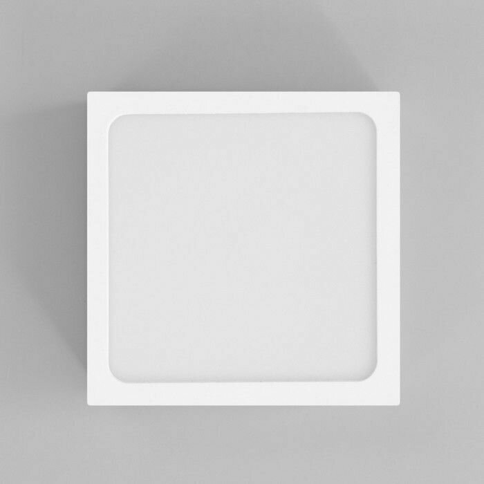 Светильник "Руми квадратный" LED 18Вт 6000К белый 15х15х5 см 9501760 - фотография № 11
