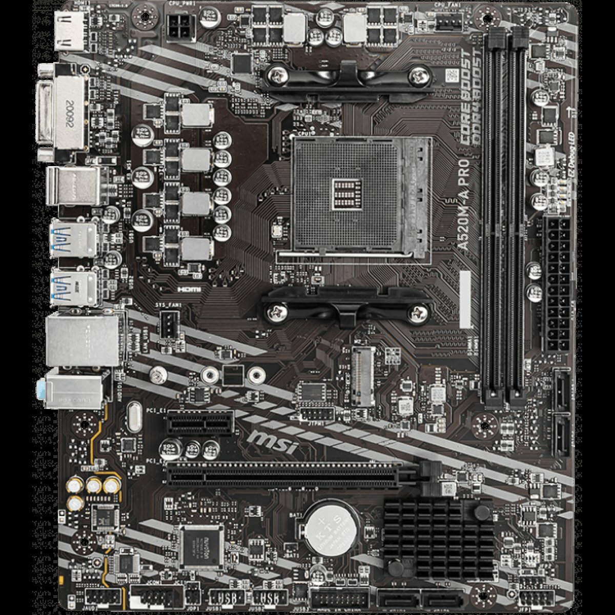 Материнская плата MSI A520M-A PRO (AM4, mATX) — фото 1