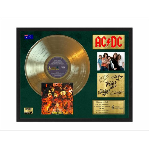 Золотой диск AC/DC Highway to hell компакт диск warner ac dc – highway to hell