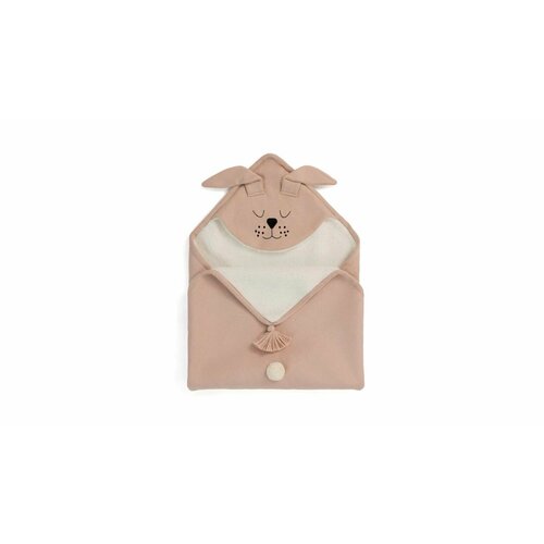 Одеяло детское с капюшоном Askona (Аскона) Rabbit (Рэбит) 80x80 розовый