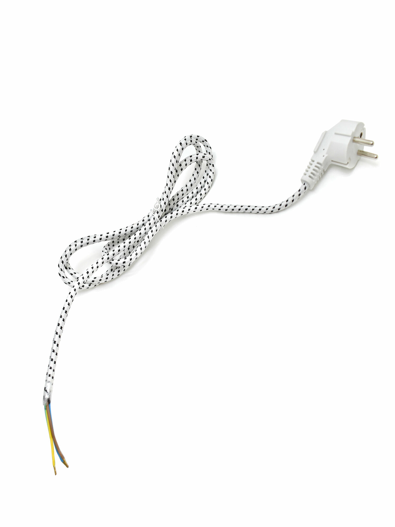 Сетевой шнур для утюга, длина 180см, тканевая оплетка