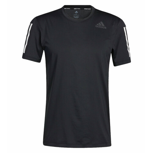 Футболка adidas, размер L, черный футболка adidas 3 stripes tee мужчины he9545 l