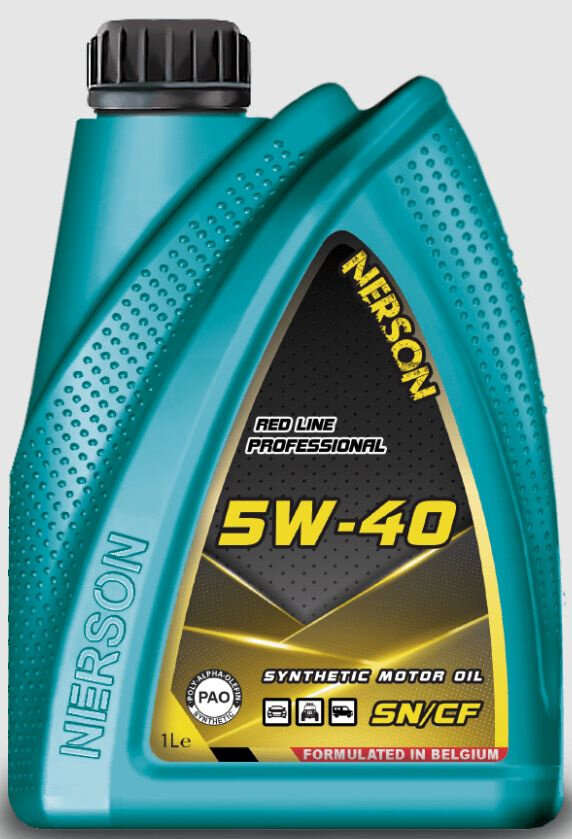 Синтетическое моторное масло NERSON OIL Red Line Professional synthetic SN/CF 5W-40 1л