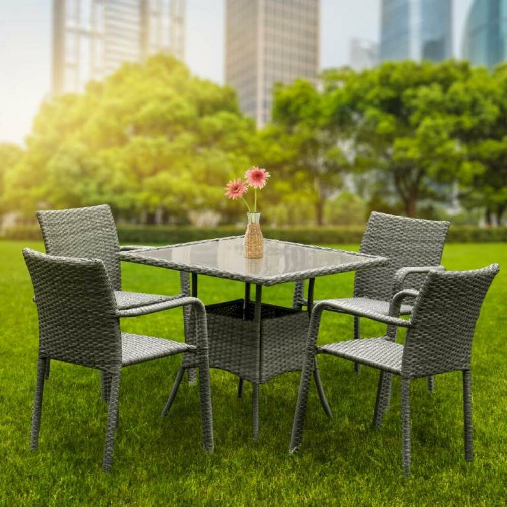 Комплект мебели 4 1 Афина AFM 4030G  4 1  Grey 8738622201