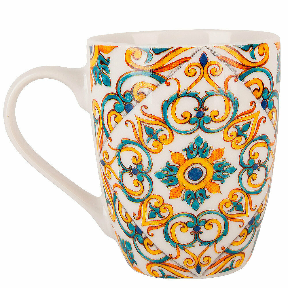 Набор кружек 2 шт "Сицилия", 12х8х10 см, объем 360 мл, фарфор, Nouvelle — фото 1
