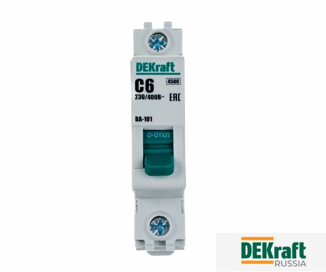 Автоматический выключатель DEKraft ВА101-1P-006A-C 11052DEK