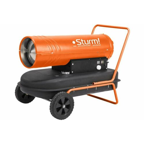 Дизельная тепловая пушка Sturm 30 кВт 640 м3час потребл 232 лч бак 35 л колеса арт DKH30 24629₽