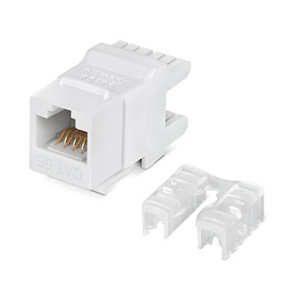Cabeus Разъемы, Проходные адаптеры, Вставки KJ-RJ45-Cat.5e-180 Degree Вставка Keystone Jack RJ-45 8P8C , 180 градусов, категория 5e, Dual IDC