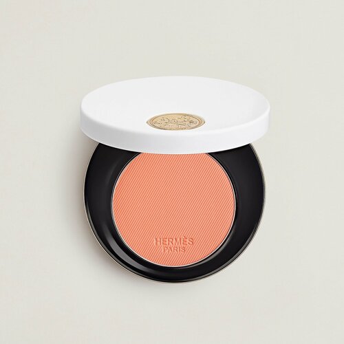 фото Hermes румяна silky blush, нежный оттенок 19 rose abricot 6г