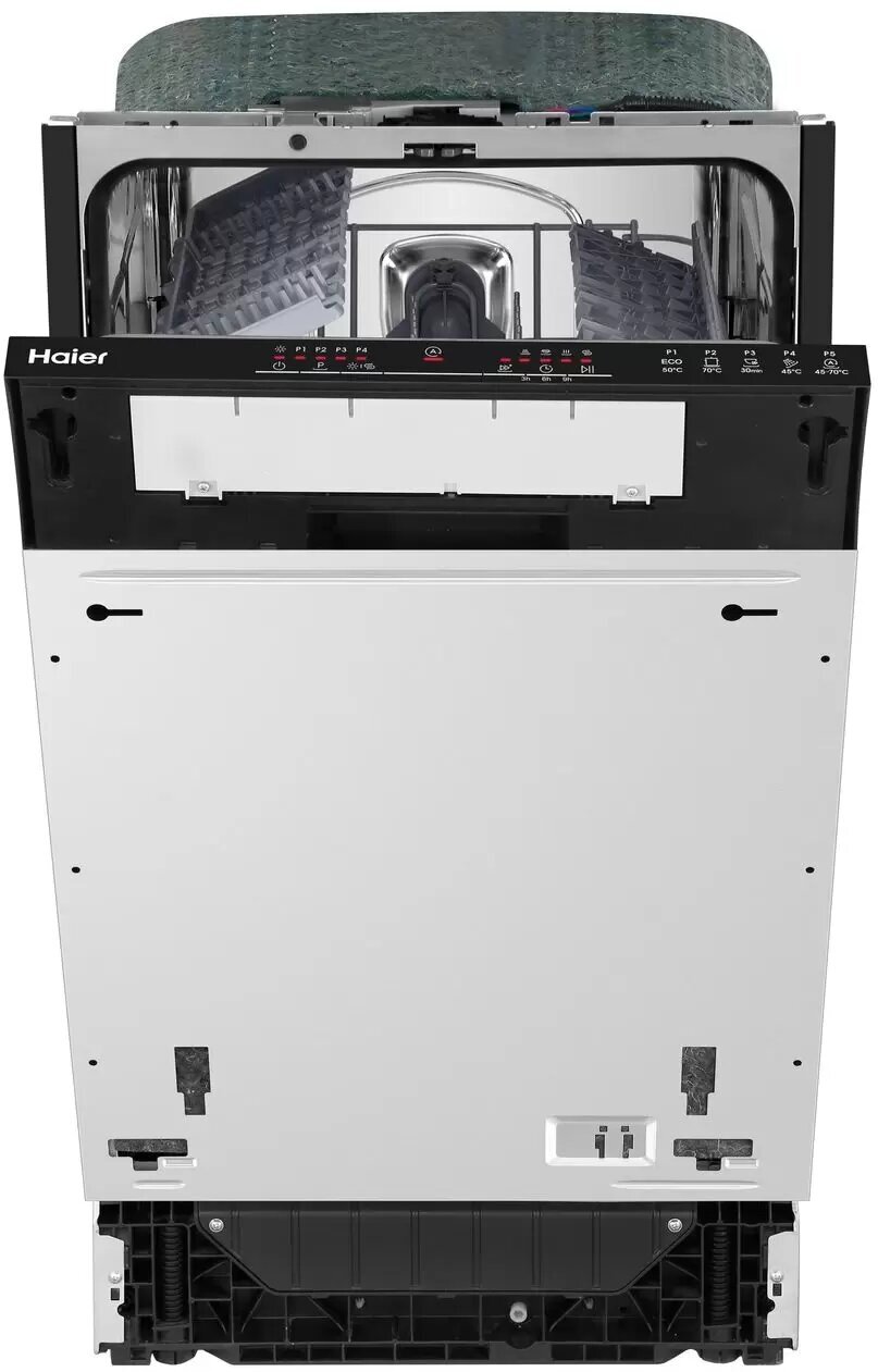 Встраиваемая посудомоечная машина Haier HDWE10-292RU 45 см, серебристый, черный