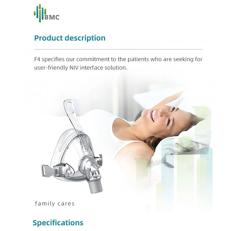 Картинки IDUNTEK BMC-F4 CPAP полнолицевая маска для сна