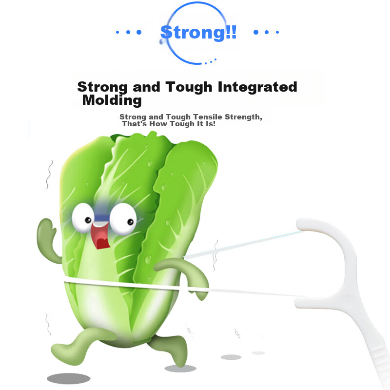 Yichijie Fine Smooth Dental Floss, Disposable Household High-Pull Ultra-Thin Boxed Floss Picks, Extra-Fine Dental Floss Sticks
