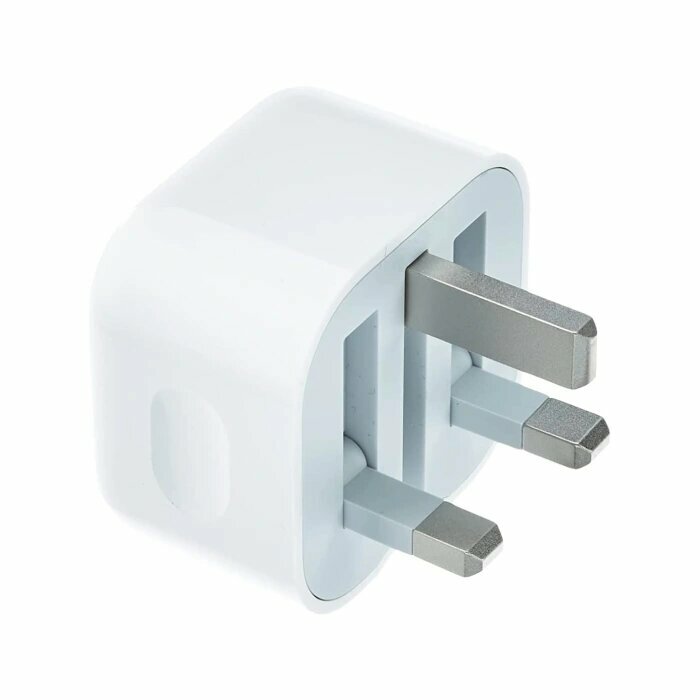 Оригинальное сетевое зарядное устройство Apple 20W USB-C (MHJE3B/A, 3-pin, UK Plug) — фото 1