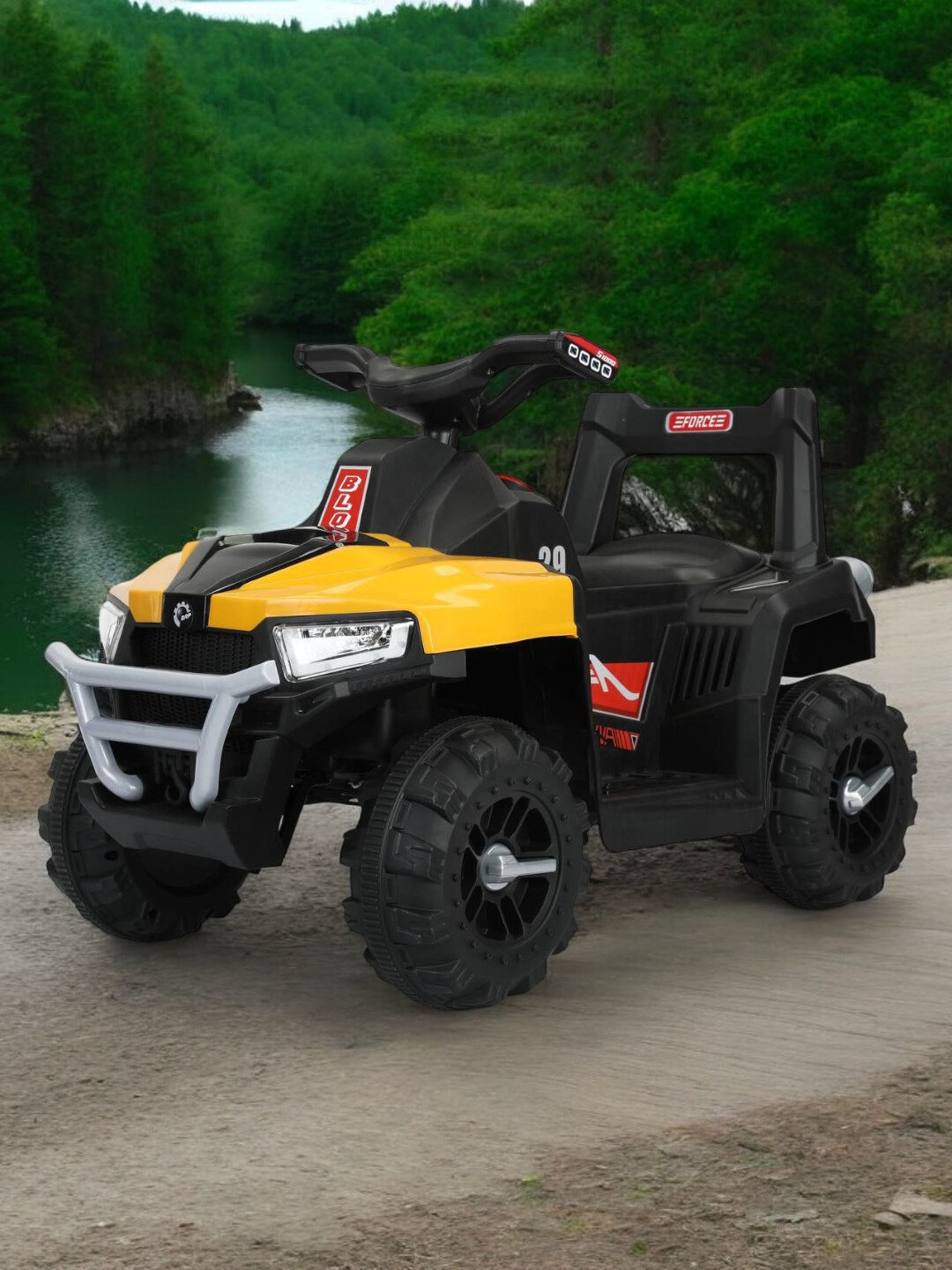 Квадроцикл детский на аккумуляторе - Желтый